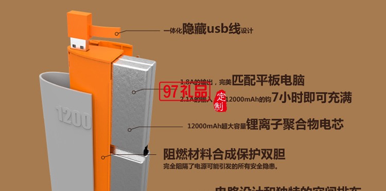 中國移動(dòng)定制 時(shí)尚移動(dòng)電源