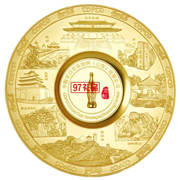 校慶禮品紀念 政府金屬圓盤定制 北京大學(xué)定制案例