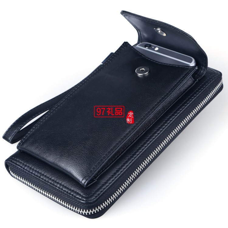 男式真皮手拿包 手機(jī)錢(qián)包 定制企業(yè)LOGO