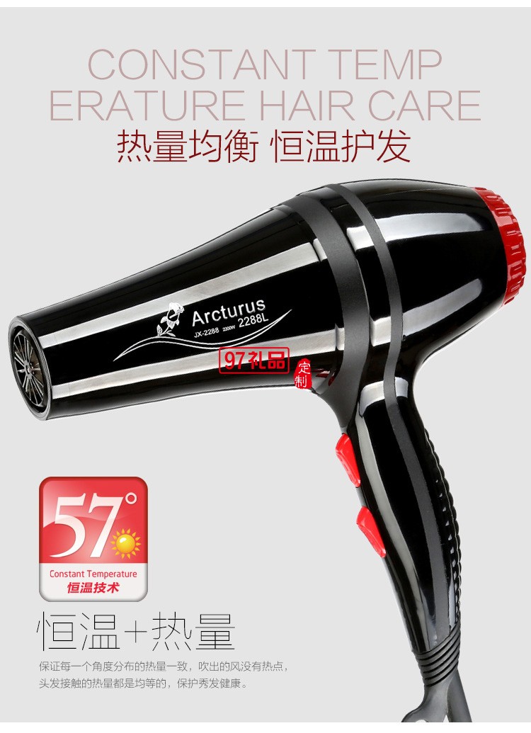 大功率2200藍(lán)光負(fù)離子家用美發(fā)護(hù)發(fā)靜音電吹風(fēng)機