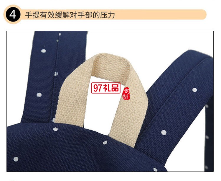 文藝范雙肩帆布背包_校園禮品可愛(ài)學(xué)生書包_可印制logo