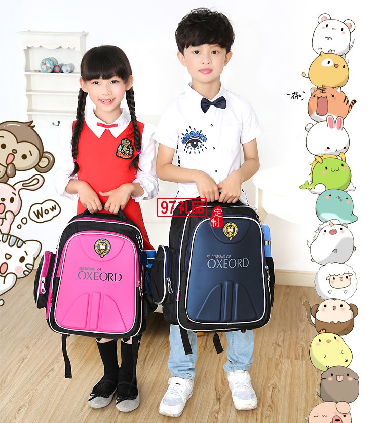貴族新款男女兒童背包小學(xué)生書包1-3-6年級(jí)批發(fā)定做LOGO