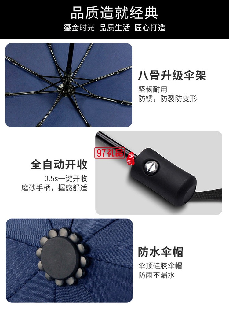 中鐵定制商務傘禮盒套裝 定制企業(yè)內(nèi)容 促銷活動實用紀念商務禮品套裝