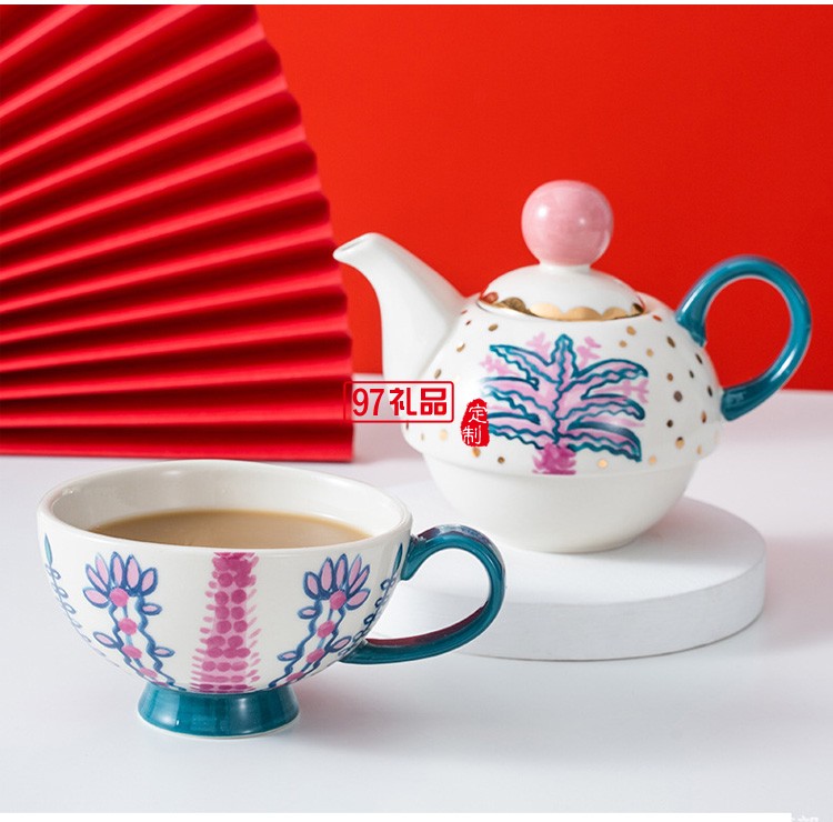 宮廷風(fēng)下午茶餐具套裝子母泡茶壺陶瓷北歐風(fēng)格英式小號創(chuàng)意個(gè)性