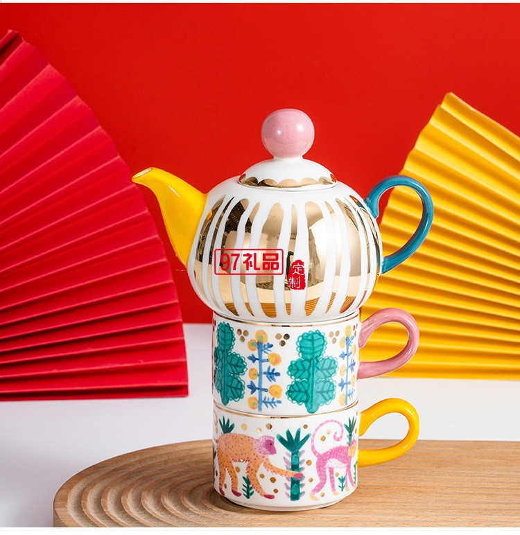 宮廷風(fēng)下午茶餐具套裝子母泡茶壺陶瓷北歐風(fēng)格英式小號創(chuàng)意個(gè)性