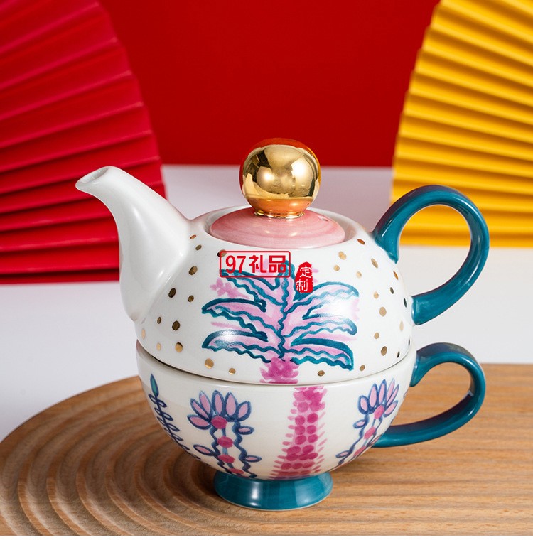 宮廷風(fēng)下午茶餐具套裝子母泡茶壺陶瓷北歐風(fēng)格英式小號創(chuàng)意個(gè)性