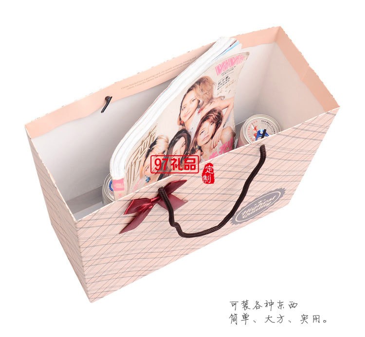 高檔商務格子禮品袋禮物袋手提袋 包裝袋 袋子紙袋 服裝袋 定做logo