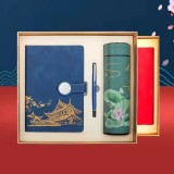 新款中秋中國風(fēng)文創(chuàng)A5古典記事本商務(wù)禮品套裝