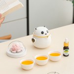月滿桂香時，把團圓揉進晚風里，熊貓茶具套組