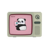熊貓電視復(fù)古藍(lán)牙小音箱HIFI級音效續(xù)航時(shí)間長小巧便攜情人節(jié)生日禮物